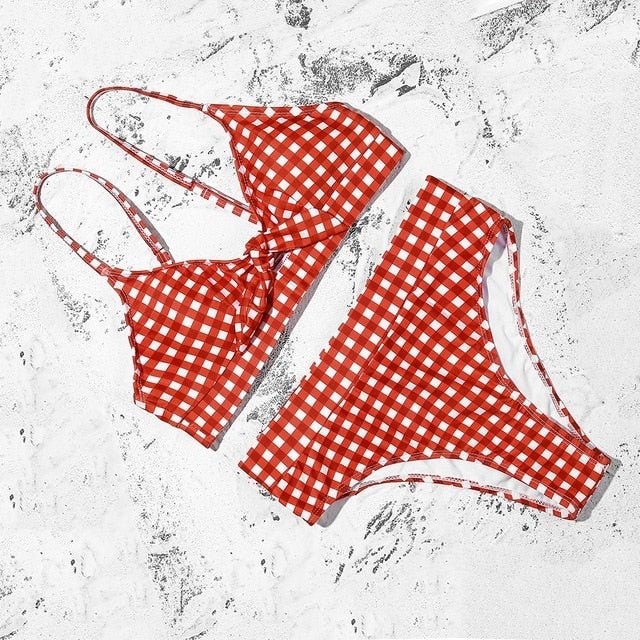 Gisele Bow Bikini  Sunset and Swim Red M 