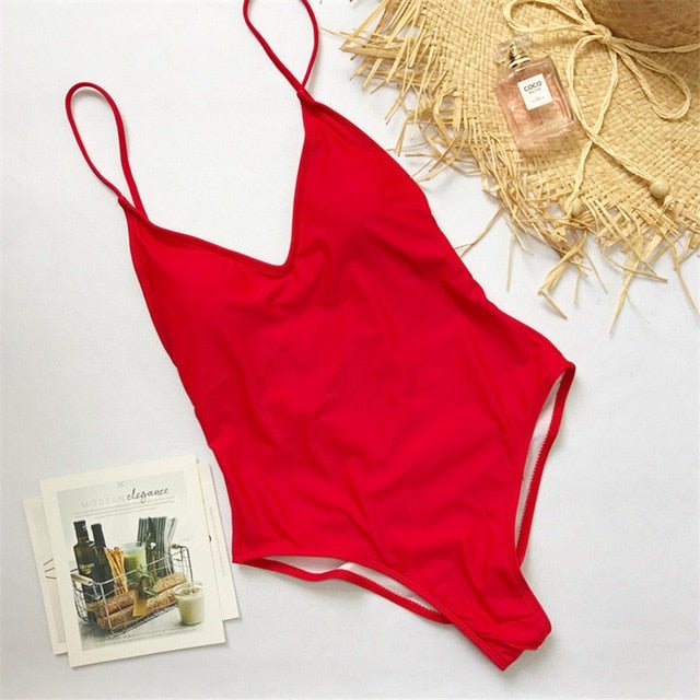 Goddess One Piece Swimsuit  Sunset and Swim Red S 