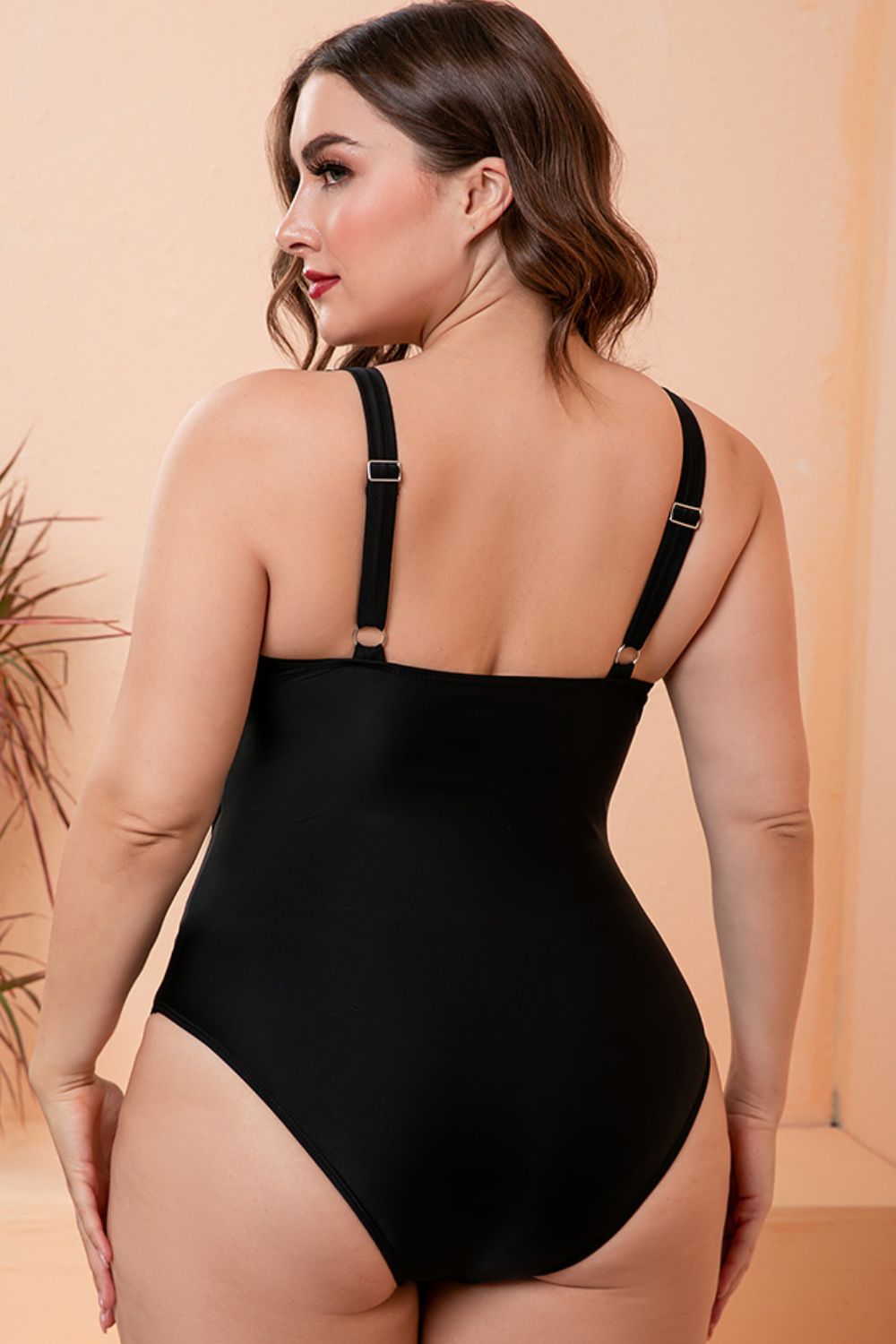Grace Plus Size Two-Tone One-Piece Swimsuit Plus Size  Sunset and Swim   