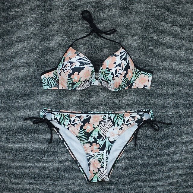 Ingrid Plus Size Bikini  Sunset and Swim Floral M 