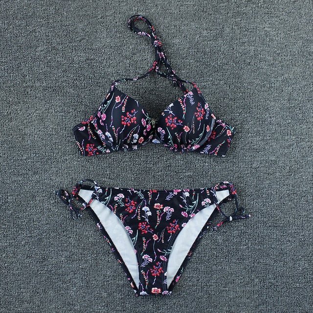 Ingrid Plus Size Bikini  Sunset and Swim Floral2 M 