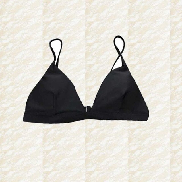 Lara Triangle Thong Bikini  Sunset and Swim top-black L 