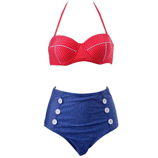 American Flag Denim Bikini – Sunset and Swim