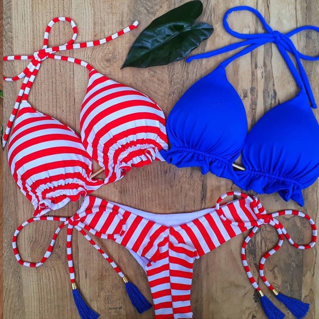 Mermaid Dreams 3 piece Bikini Set  Sunset and Swim 07 S 