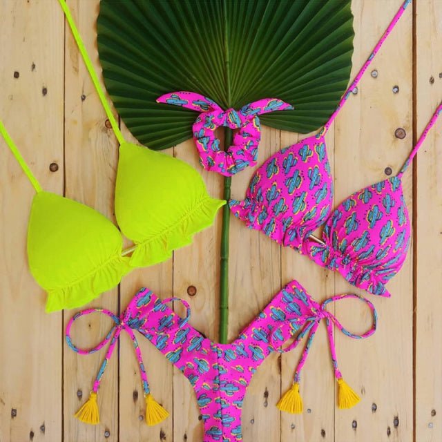 Mermaid Dreams 3 piece Bikini Set  Sunset and Swim 03 S 