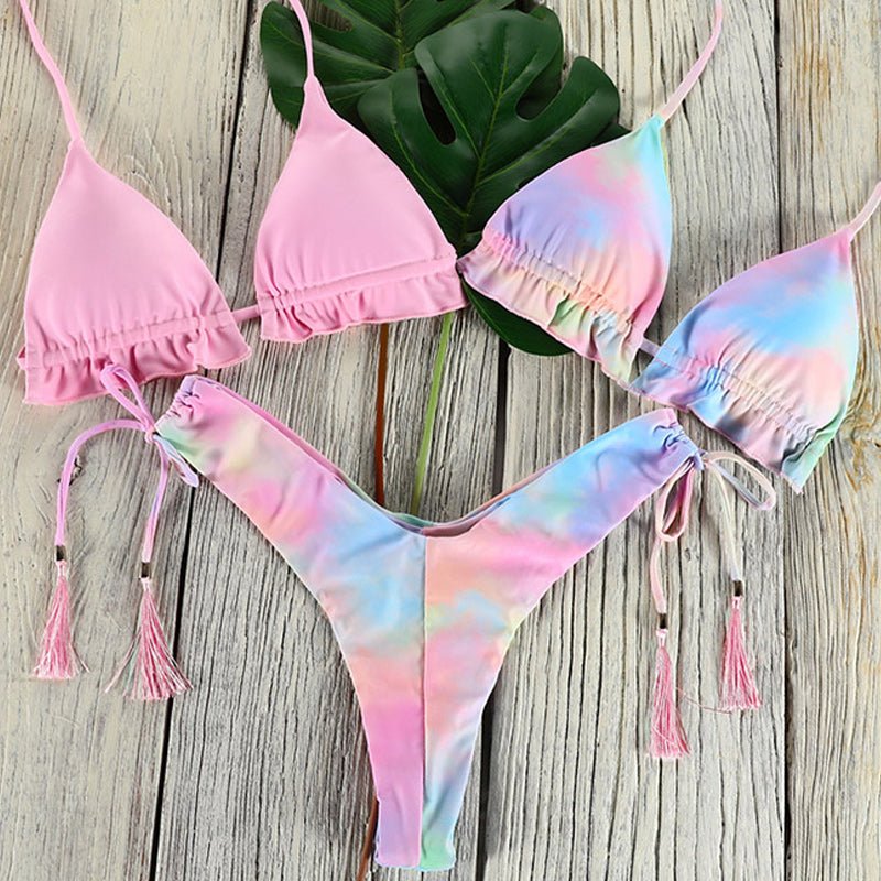 Mermaid Dreams 3 piece Bikini Set  Sunset and Swim   