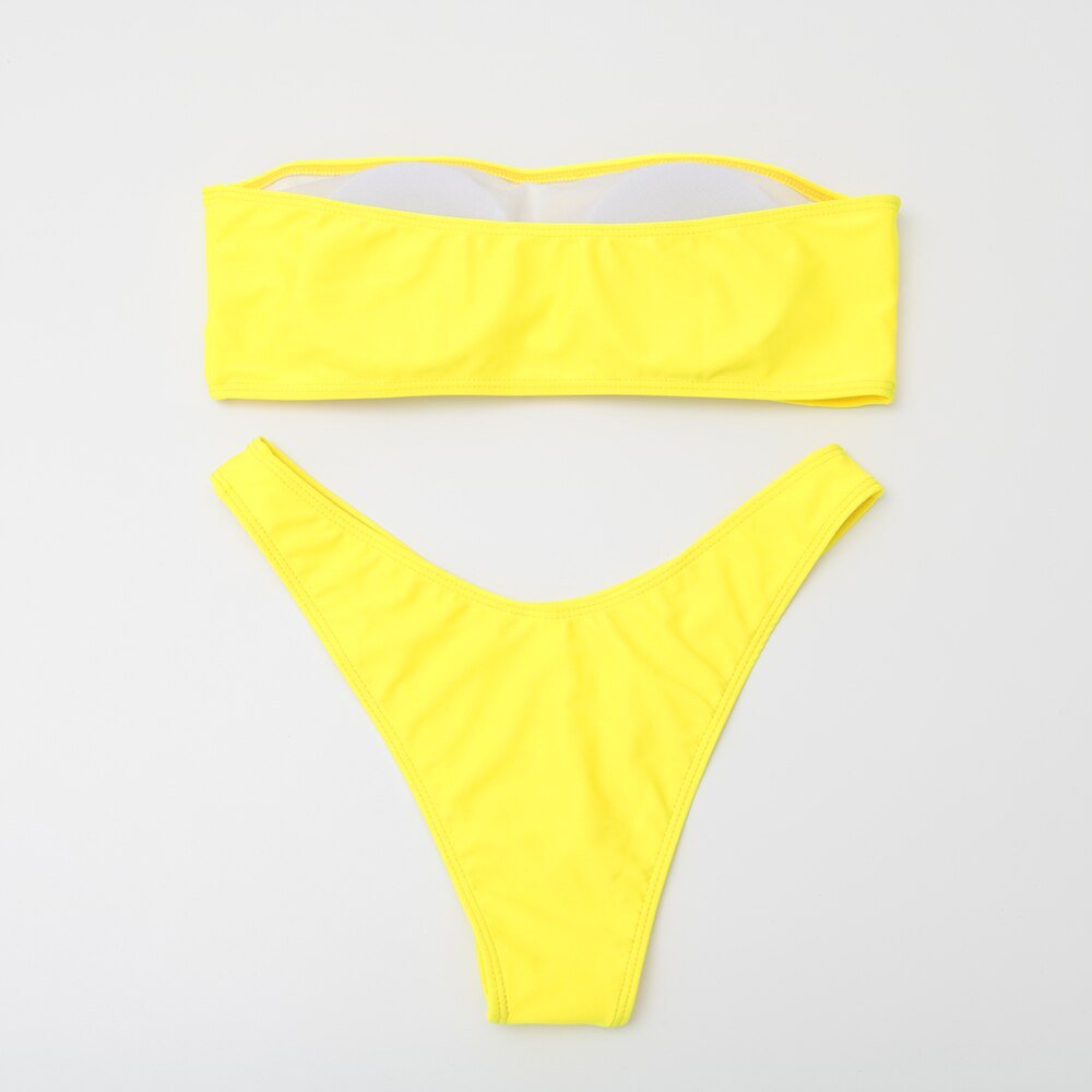 New Sexy Letter Print Bikini  Sunset and Swim   