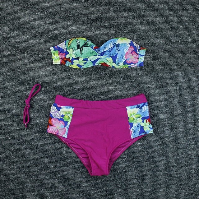 Penelope Floral Bikini  Sunset and Swim Pink XL 