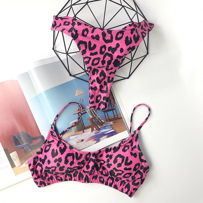 Piper Leopard Thong Micro Bikini  Sunset and Swim   