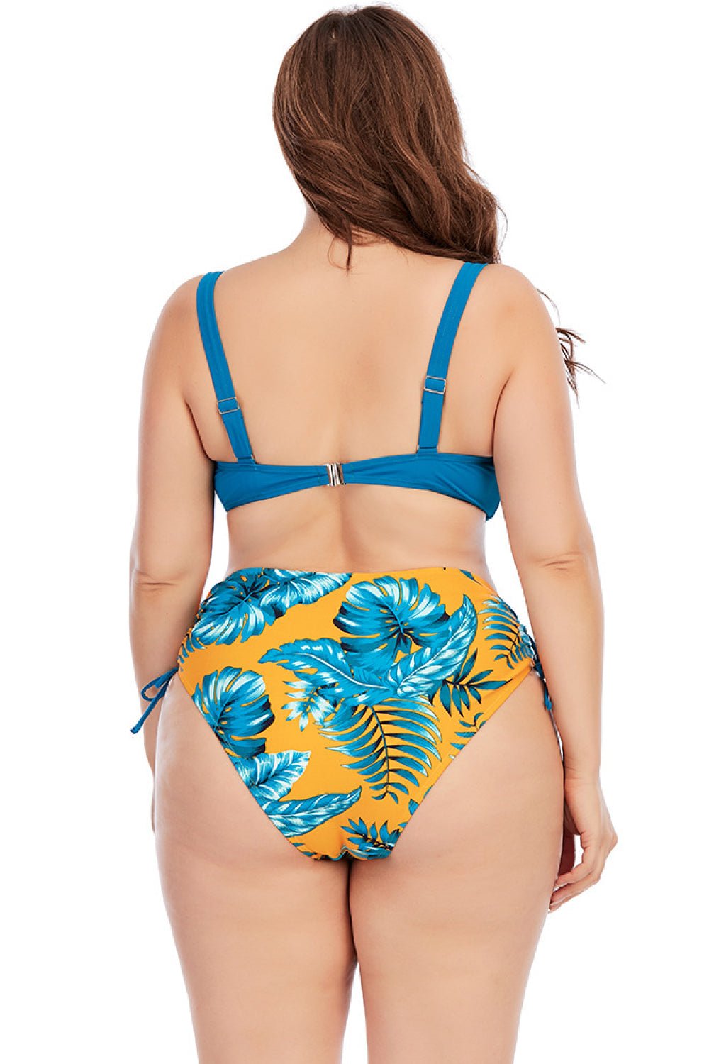 Printed Crisscross Two-Piece Swimsuit  Sunset and Swim   