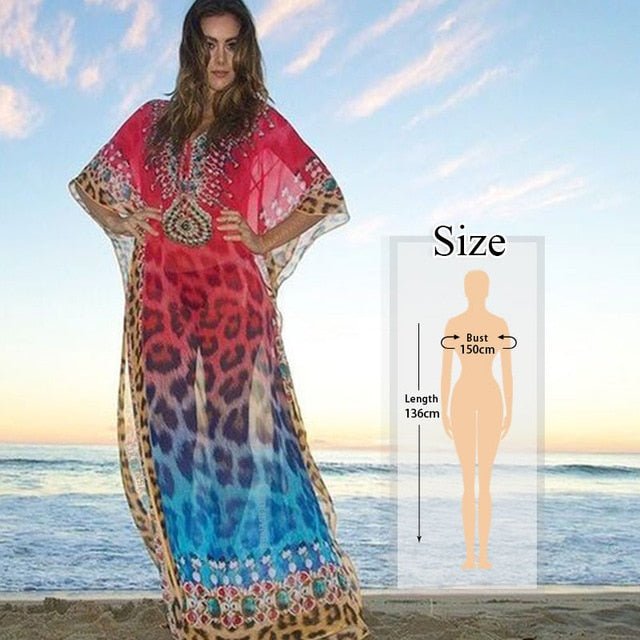 Rio Beach Cover up  Sunset and Swim Q993-1041 One Size 