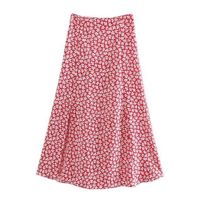 Riviera Floral Skirt  Sunset and Swim Red S 