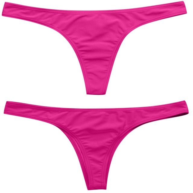 Sexy Brazilian Bikini Bottom Sizes S-6XL  Sunset and Swim Hot Pink M 