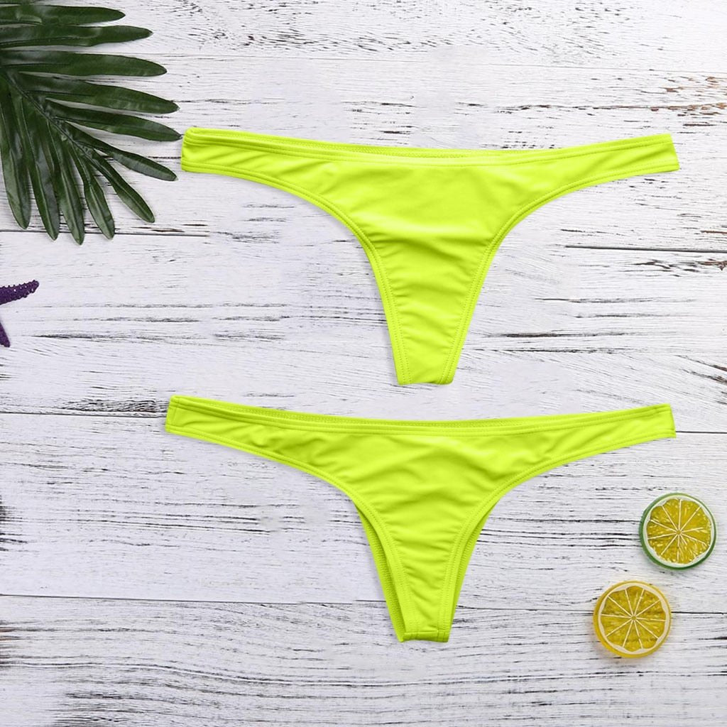 Sunset Thong Authentic Brazilian Bikini Bottom Navy Shimmer