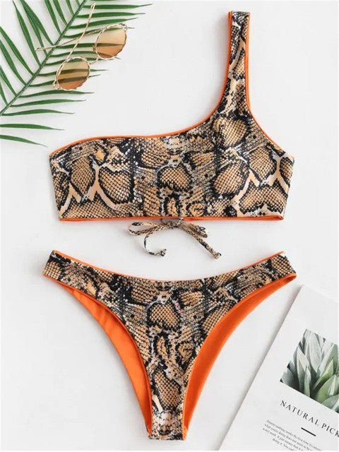 Sexy Leopard Brazilian Bikini  Sunset and Swim Leopard print M 
