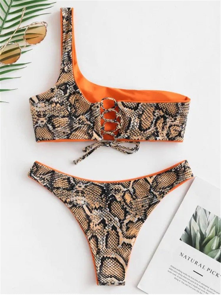 Sexy Leopard Brazilian Bikini  Sunset and Swim   