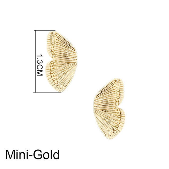 Stunning Butterfly Stud Earrings  Sunset and Swim Gold  