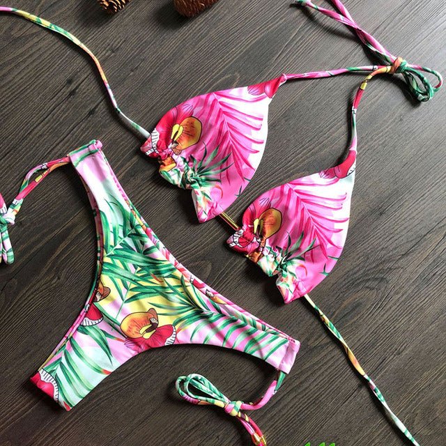 Sunset and Swim Luxury Side Tie Brazilian Bikini  Sunset and Swim Color 10 S 