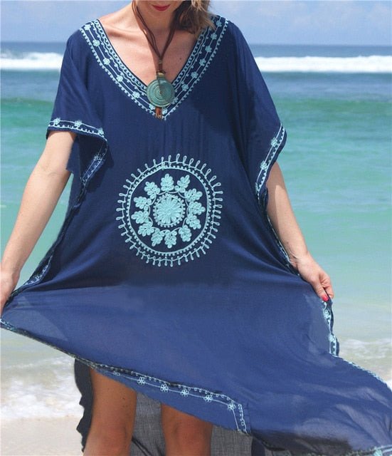 Susannah Cotton Beach Dress  Sunset and Swim A0193517 One Size 