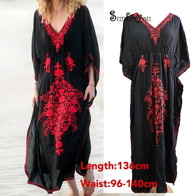 Susannah Cotton Beach Dress  Sunset and Swim A083B One Size 