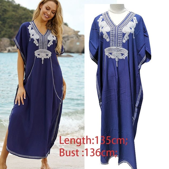 Susannah Cotton Beach Dress  Sunset and Swim A019420B One Size 