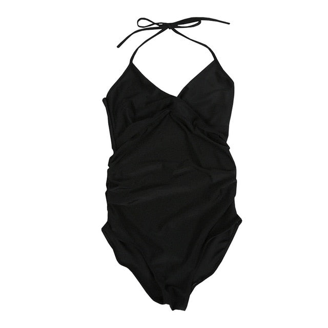 Sweet Bliss Maternity One Piece Swimsuit  Sunset and Swim AF042 black L 