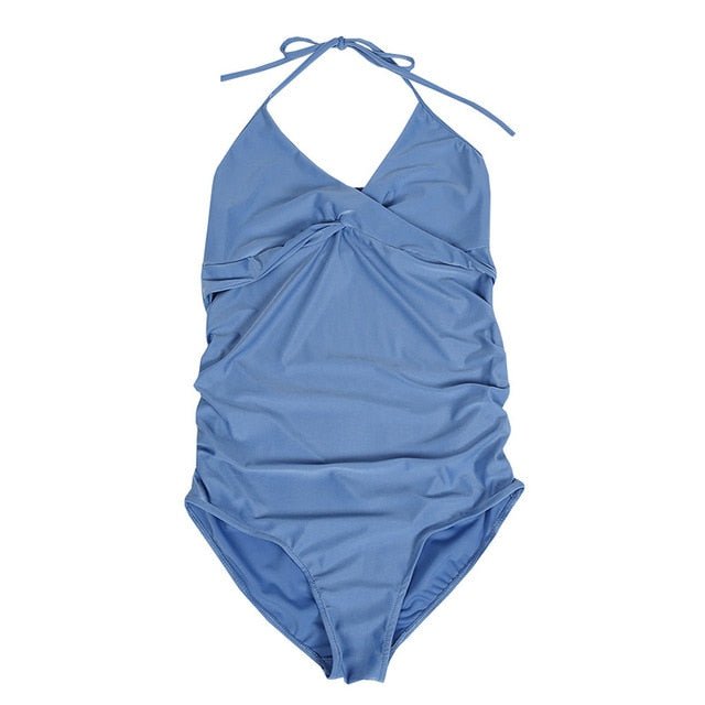 Sweet Bliss Maternity One Piece Swimsuit  Sunset and Swim AF042 blue L 