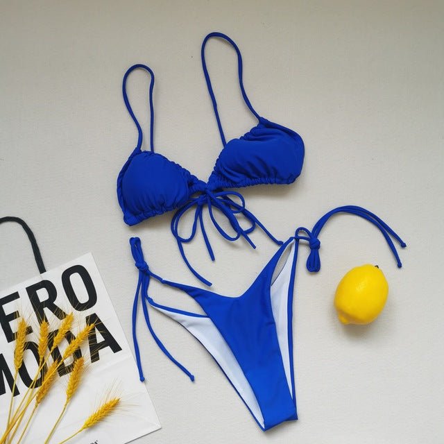 Trending! Tropical Brazilian Bikini Set  Sunset and Swim A-18 S 
