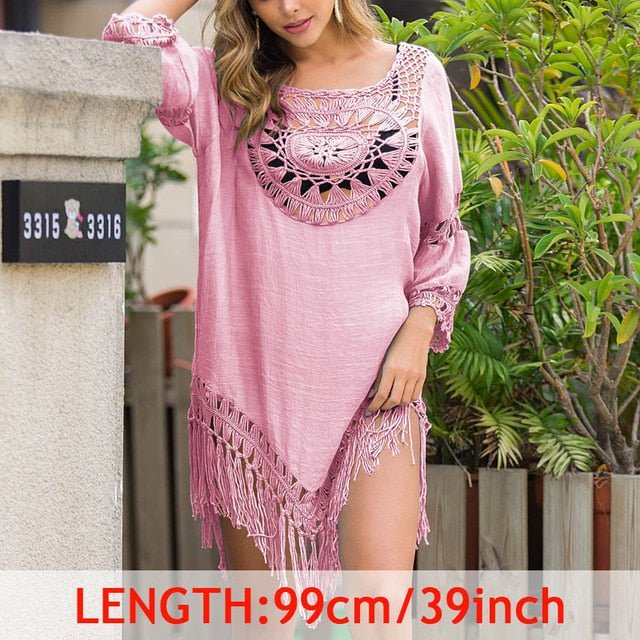 Valerie Beach Cover Up Tunic  Sunset and Swim RS0288 One Size 