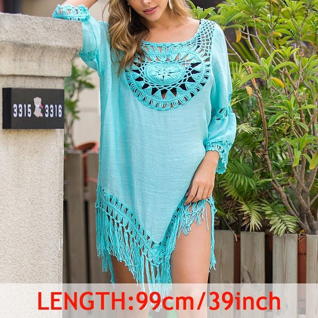 Valerie Beach Cover Up Tunic  Sunset and Swim RS0519 One Size 
