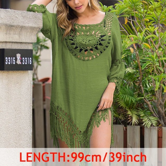 Valerie Beach Cover Up Tunic  Sunset and Swim RS0289 One Size 