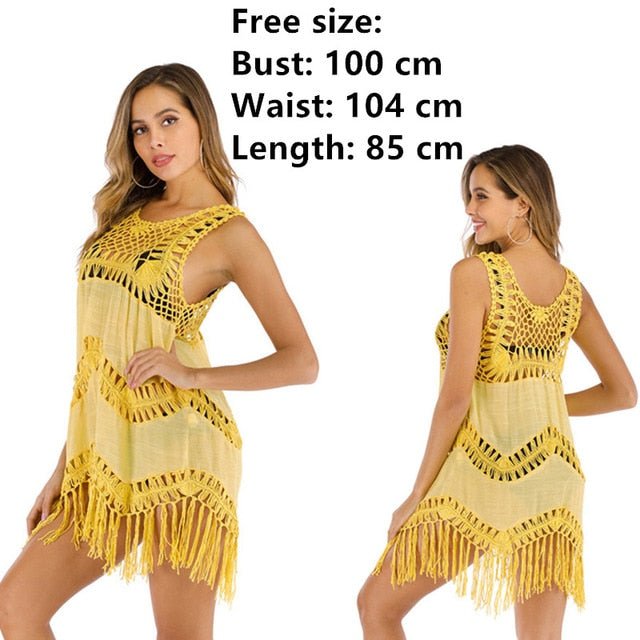 Violet Beach Cover Up  Sunset and Swim yellow One Size 