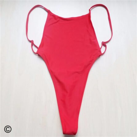 Alessa High Cut Thong Swimsuit One Piece G String Swimsuit - Image 33