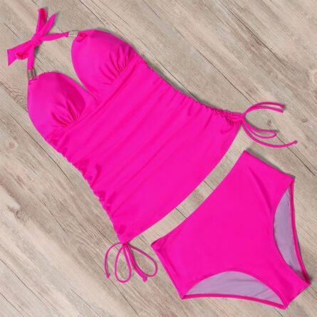 Sunset And Swim - Sunset and Swim Tummy Control Two Piece Push Up Bikini Swimwear