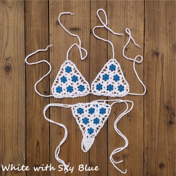Sunset And Swim - Crochet See Through Micro Extreme Mini String Bikini