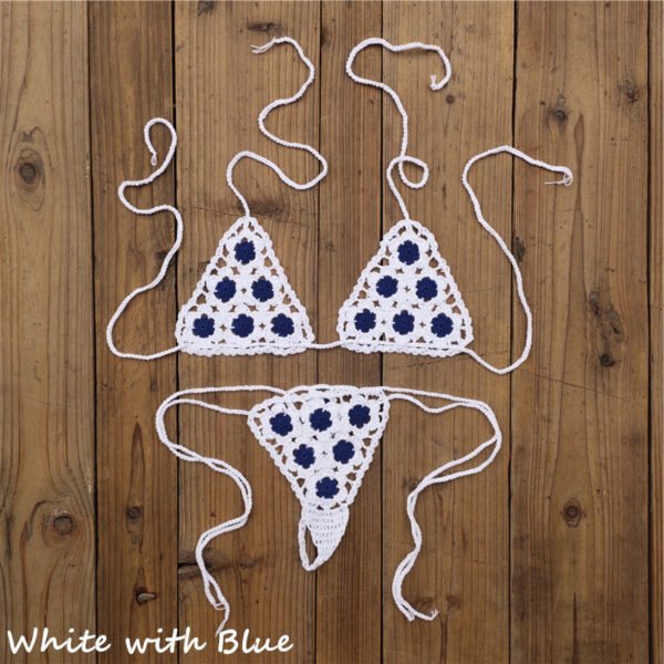Sunset And Swim - Crochet See Through Micro Extreme Mini String Bikini