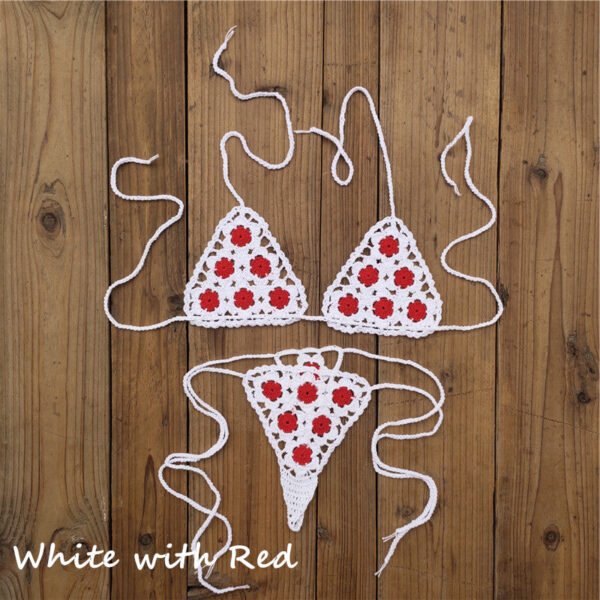 Sunset And Swim - Crochet See Through Micro Extreme Mini String Bikini