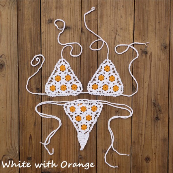 Sunset And Swim - Crochet See Through Micro Extreme Mini String Bikini