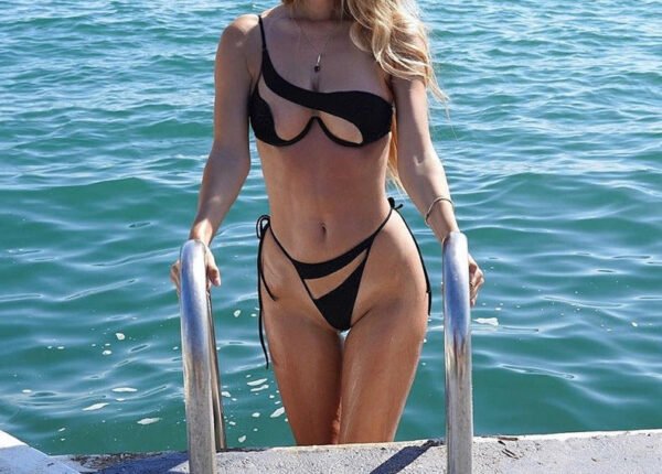 Sunset And Swim - Island Vacation Transparent Sexy Bikini