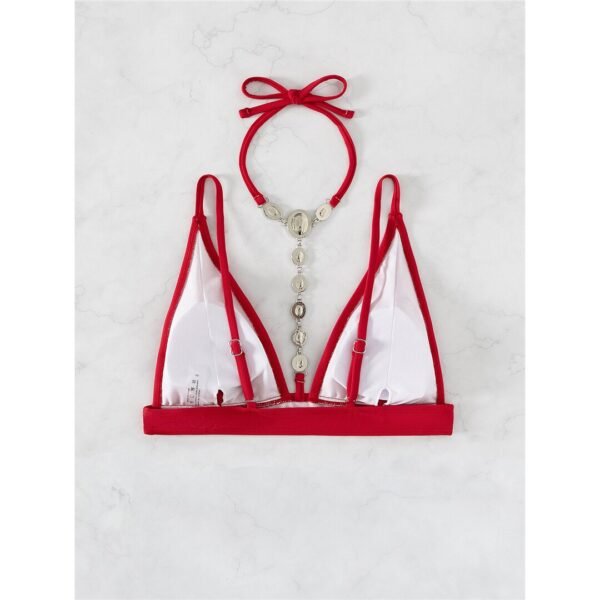 Sunset And Swim - Red Diamond Deluxe Extreme Mini Micro Thong Bikini