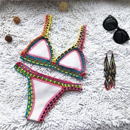 Sunset And Swim - Aria Crochet Neoprene Bikini