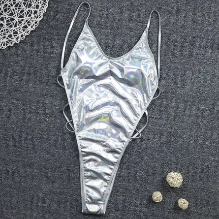 Alessa High Cut Thong Swimsuit One Piece G String Swimsuit - Image 6