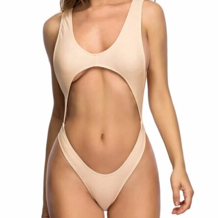 Daring Underboob Cutout High-Leg One-Piece Swimsuit - Image 6