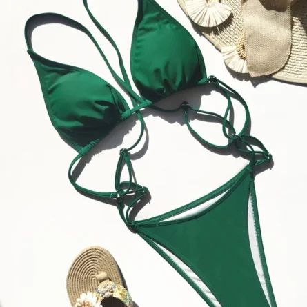 Sexy Halter Thong Extreme Micro Swimsuit Monokini - Image 12