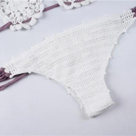 Sensual Waves Crochet Sexy Rhinestone See Through Bikini Sunset and Swim - Image 28