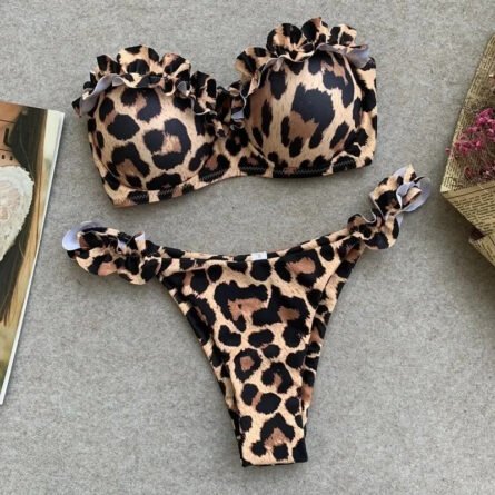 Ashley Sexy Brazilian Bandeau Push-up Bikini - Image 7