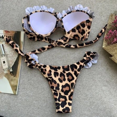 Ashley Sexy Brazilian Bandeau Push-up Bikini - Image 10