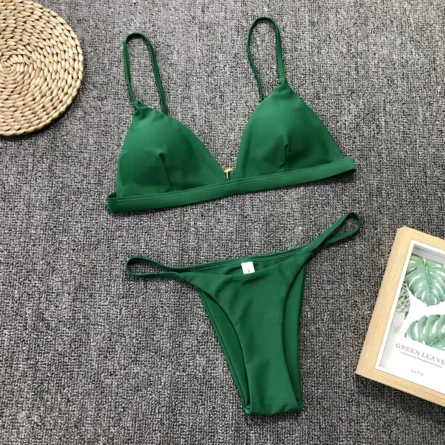 Lara Triangle Thong Bikini - Image 4