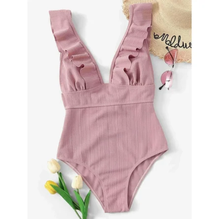 Classy Chic Ruffle One Piece Swimsuit - Image 12