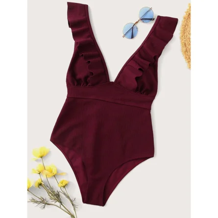 Classy Chic Ruffle One Piece Swimsuit - Image 15